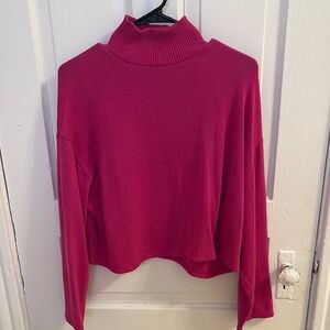 Pink Turtleneck Sweater